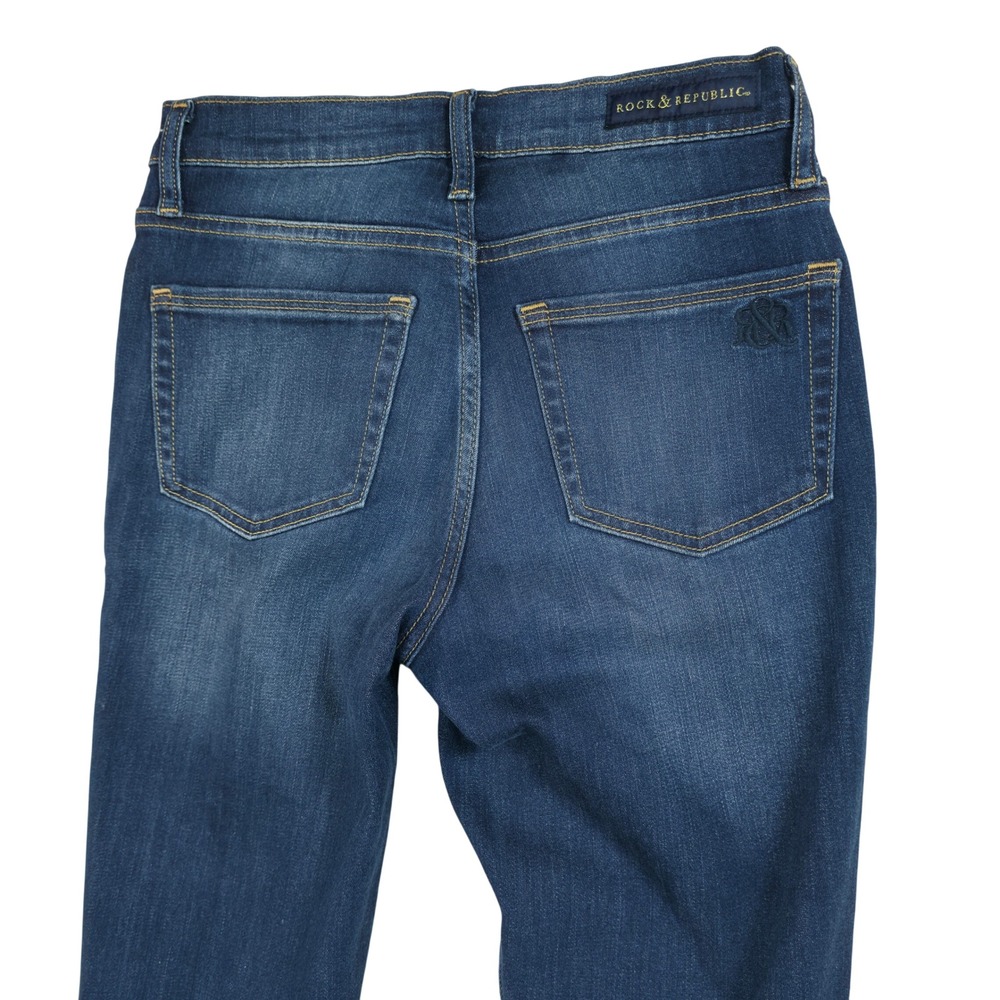 Rock & Republic Berlin Skinny Jeans Womens 4 Dark Wash Denim Rx R012118 - Picture 9 of 11